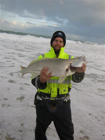 Nice landbase fish In the wind and rain